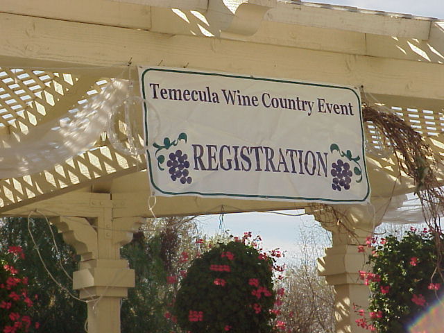Registration at Wilson Creek Winery